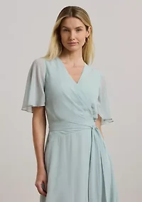 Belted Georgette Dress