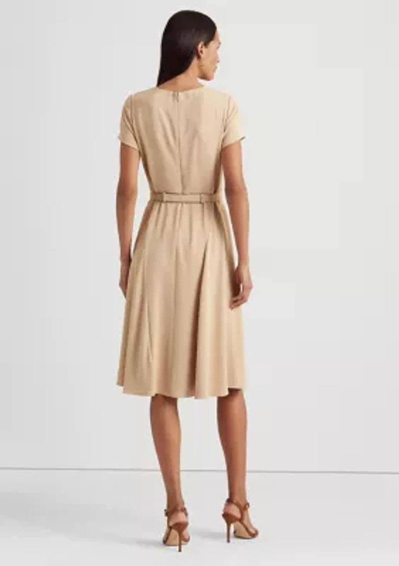 Belted Georgette Dress