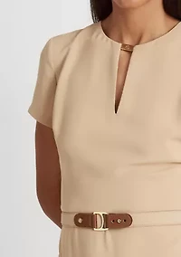 Belted Georgette Dress