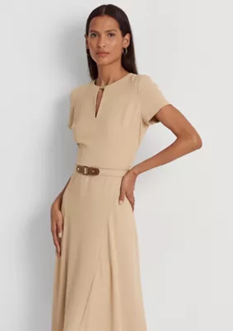 Belted Georgette Dress