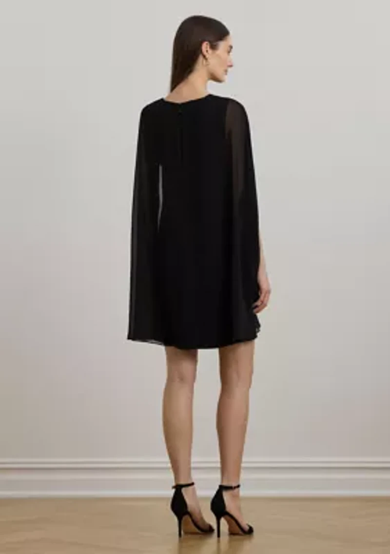 Cape Cocktail Dress