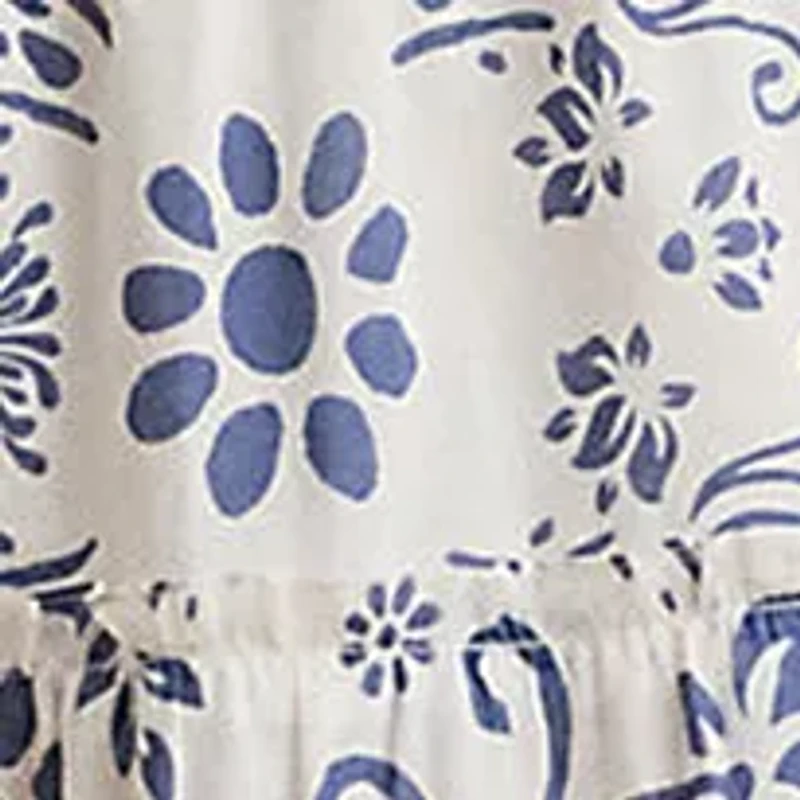 Floral Cotton Voile Tiered Maxi Dress