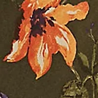 Women's Floral Belted Crepe Dress