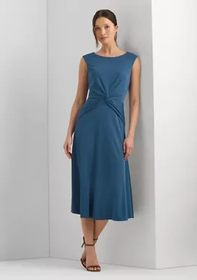 Twist-Front Jersey Dress