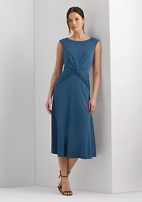Twist-Front Jersey Dress