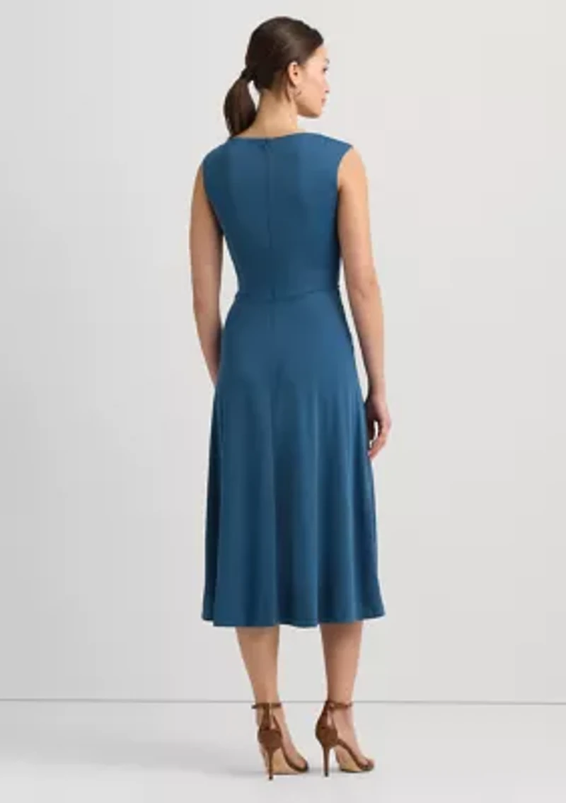 Twist-Front Jersey Dress