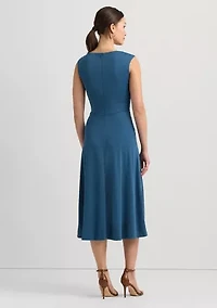 Twist-Front Jersey Dress