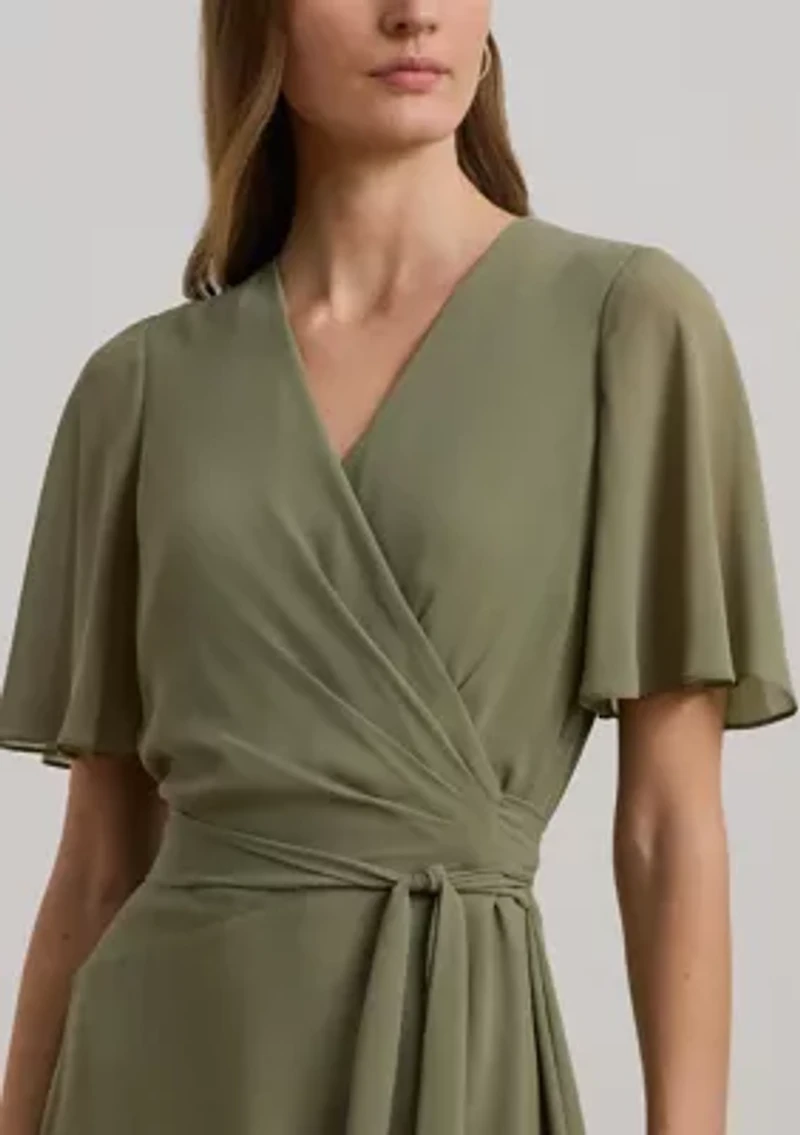 Belted Georgette Dress