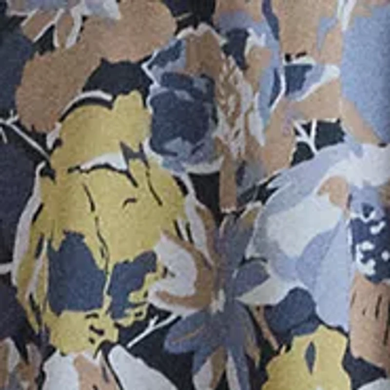 Women's Floral Belted Crepe Dress