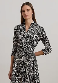 Women's Surplice Georgette Midi Dress