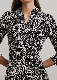 Women's Surplice Georgette Midi Dress