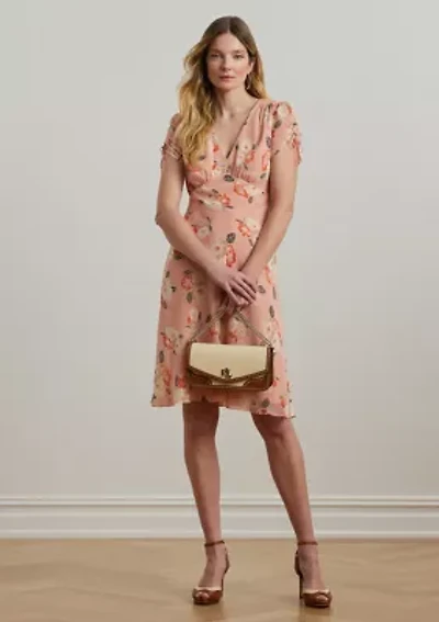 Floral Georgette Short Sleeve Dress