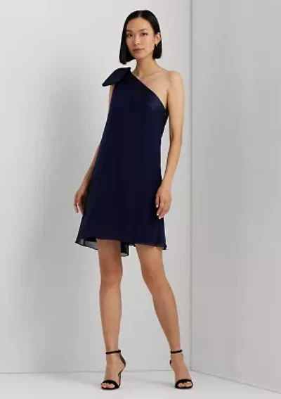 Georgette One Shoulder Cocktail Dress