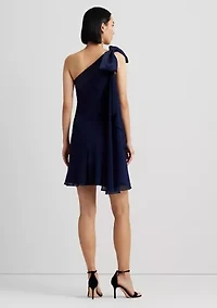 Georgette One Shoulder Cocktail Dress