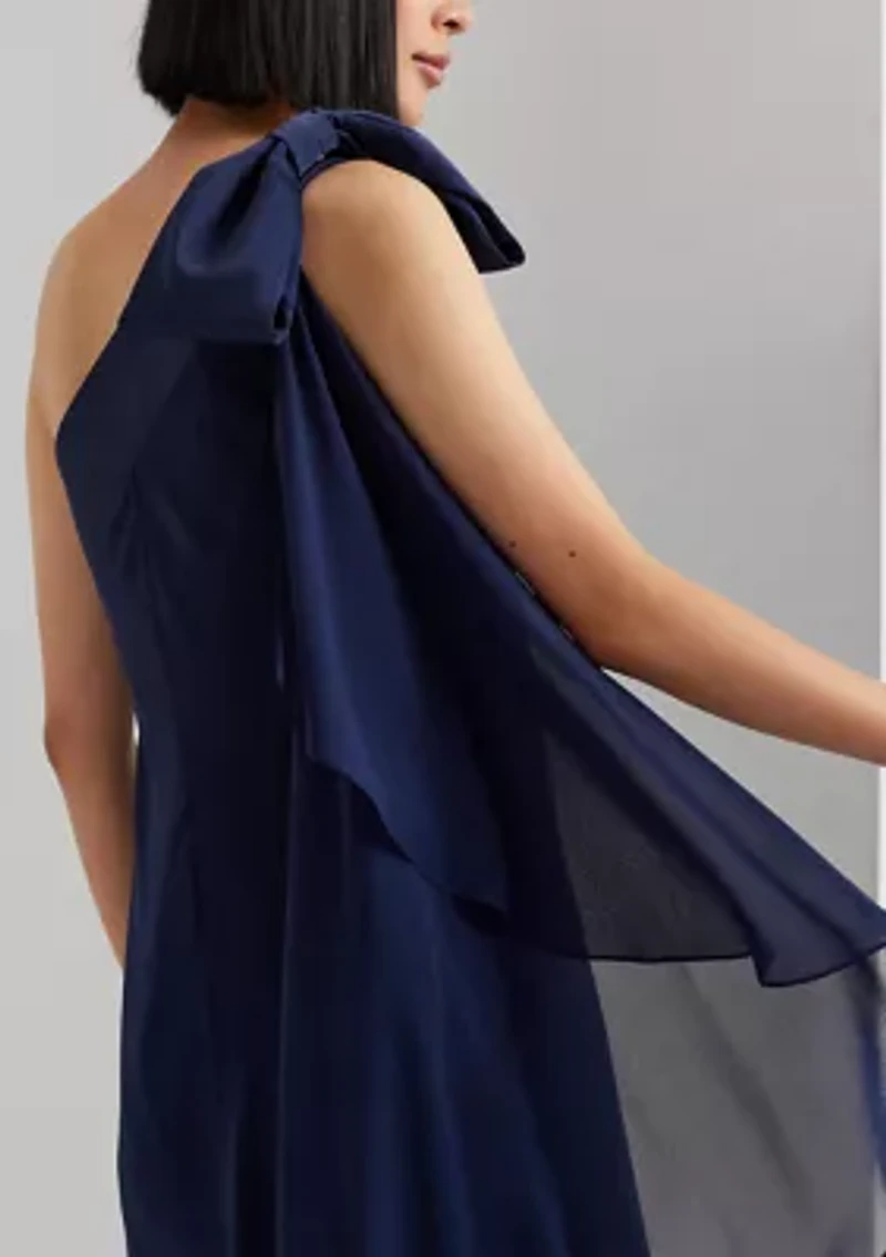 Georgette One Shoulder Cocktail Dress