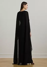Women's Cape Georgette Gown