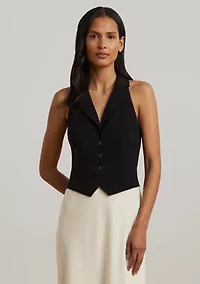 Women's Two-Tone Crepe Sleeveless Gown