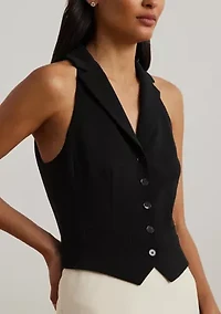 Women's Two-Tone Crepe Sleeveless Gown