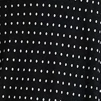 Polka Dot Belted Georgette Halter Gown