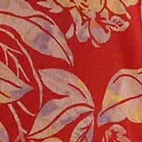 Women's Floral Belted Crinkle Georgette Gown