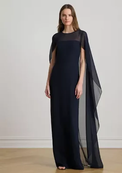 Cape Georgette Gown