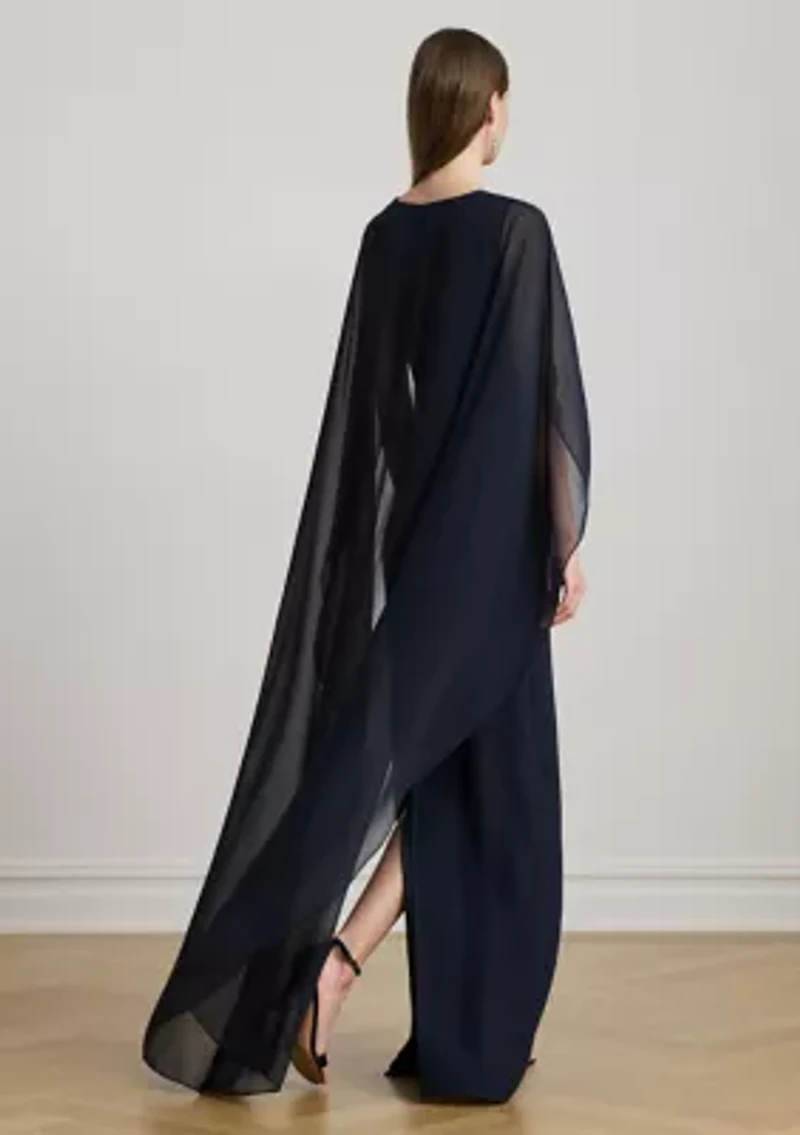 Cape Georgette Gown