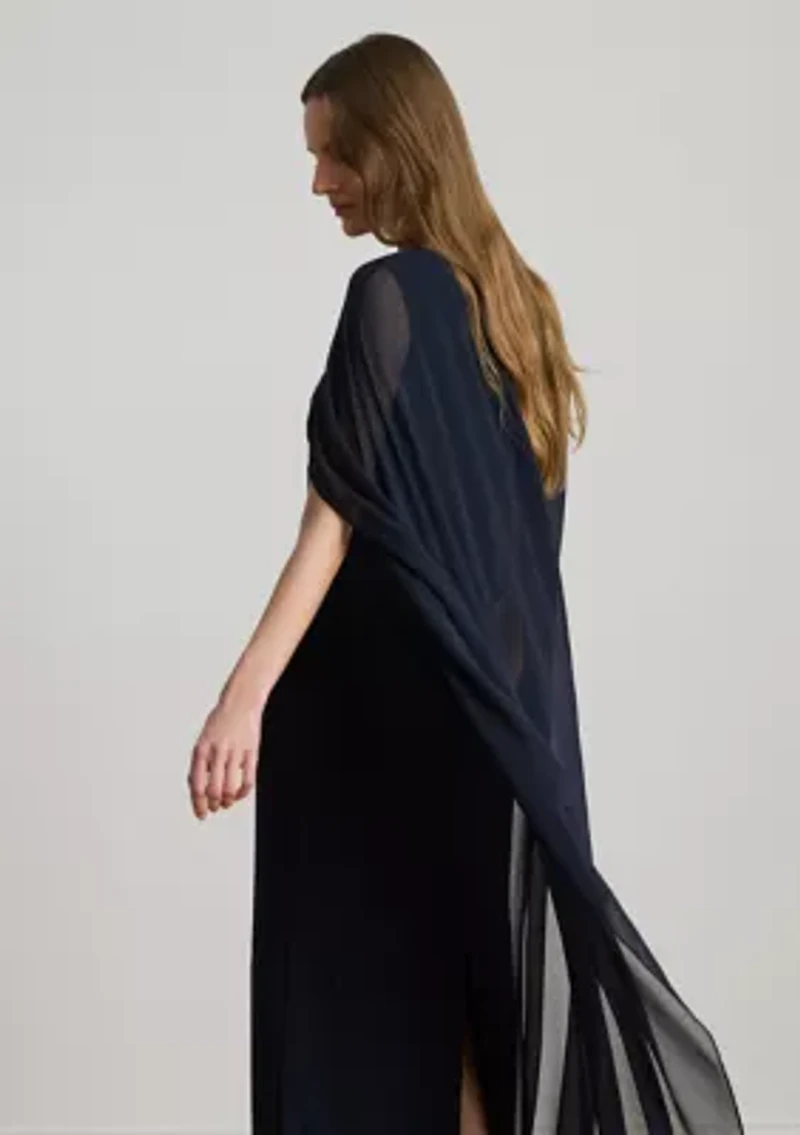 Cape Georgette Gown