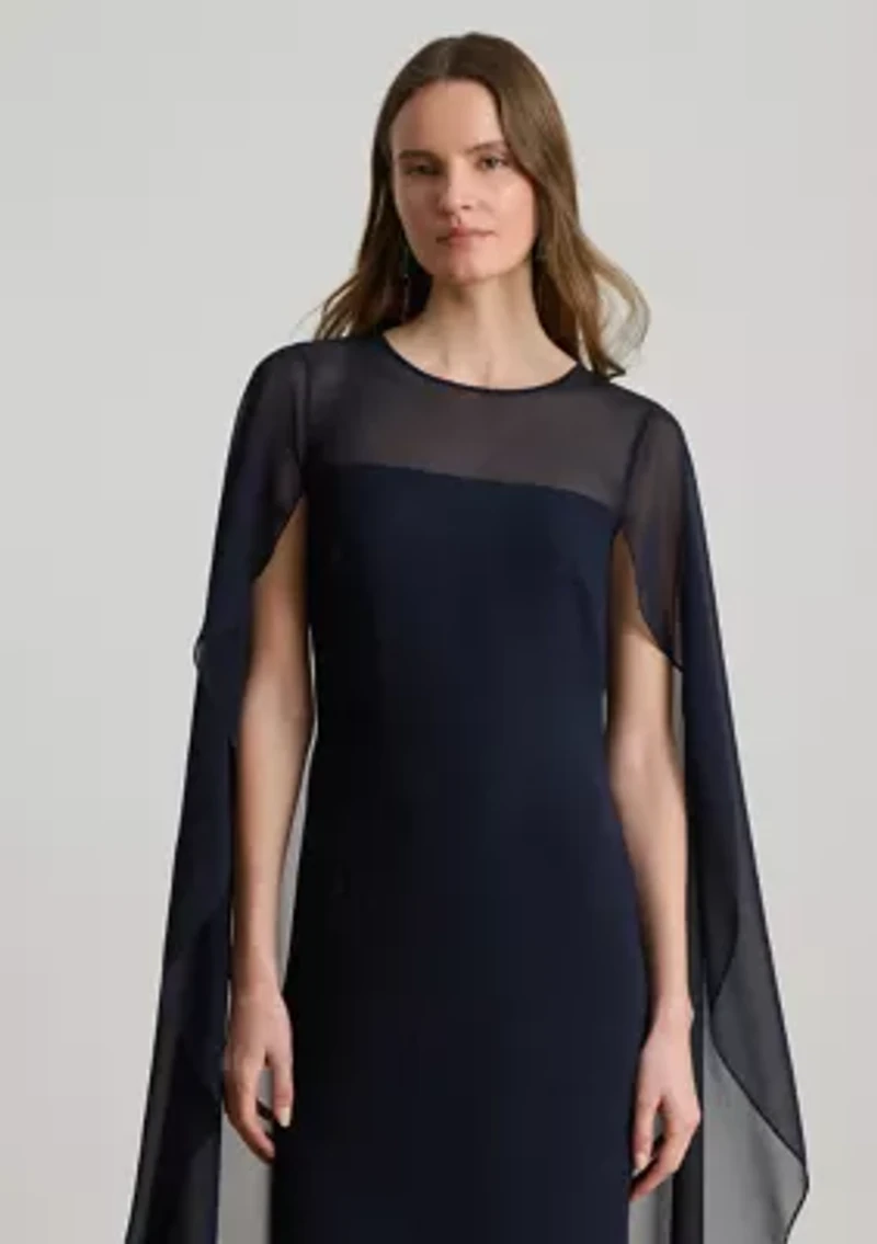 Cape Georgette Gown