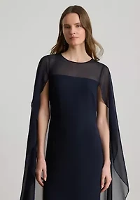 Cape Georgette Gown