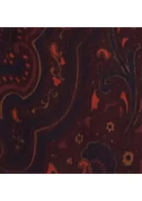 Women's Paisley Ruffle-Trim Georgette Gown