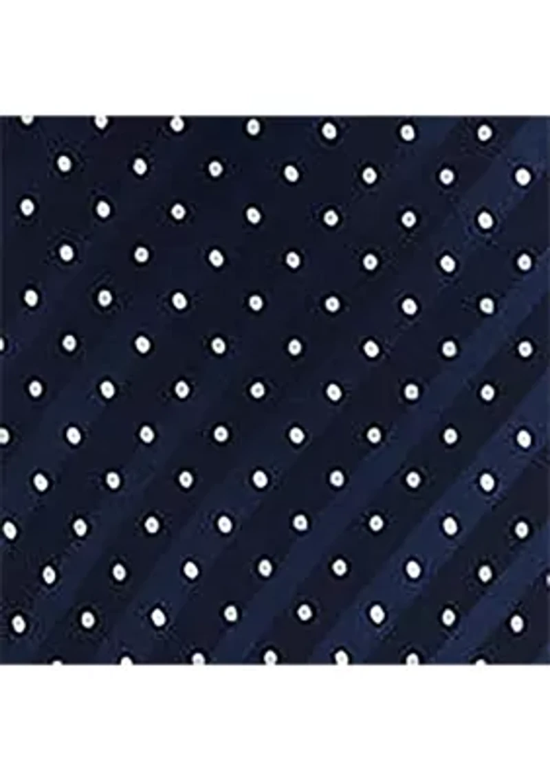 Women's Polka-Dot Burn-Out Satin Cowl Neck Gown