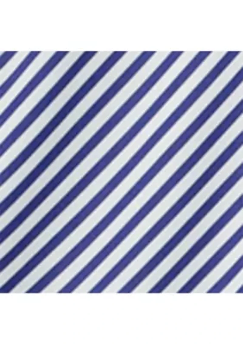 Women's Striped Pleated Taffeta Sleeveless Gown