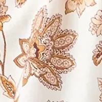 Women's 3/4 Balloon Sleeve Floral Print Tie Waist A-Line Dress
