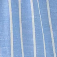 Women's Short Flutter Sleeve Tiered Striped Midi Dress