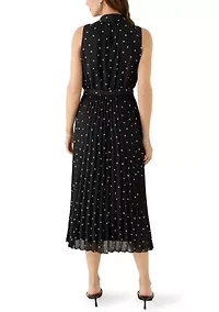 Women's Sleeve V-Neck Midi Dress