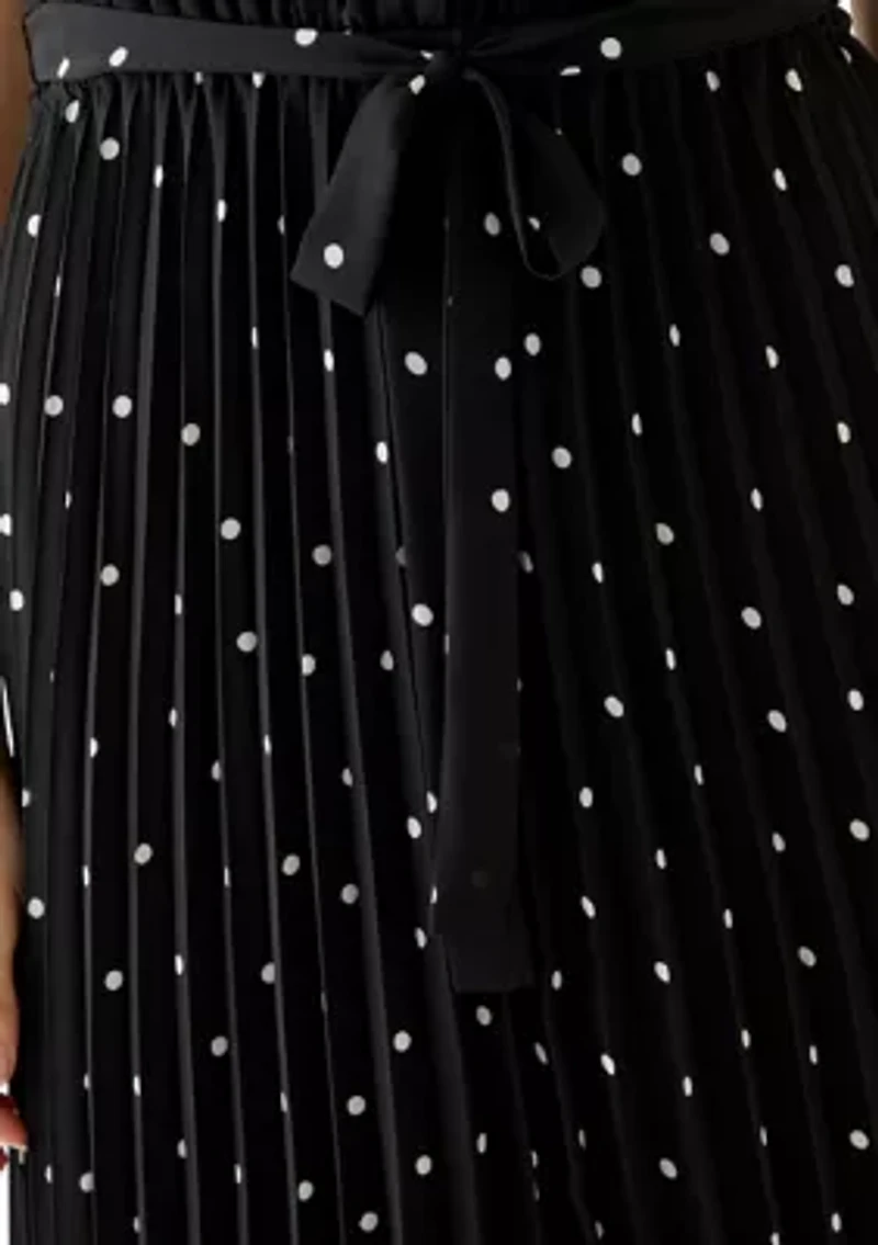 Women's Sleeve V-Neck Midi Dress