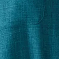 Women's Short Sleeve Collared Linen Jumpsuit