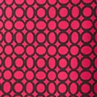 Women's 3/4 Sleeve Geo Print Wrap Dress