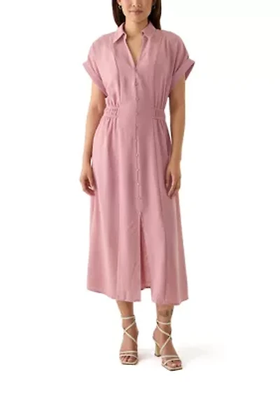 Women's Collar Neck Maxi Dress