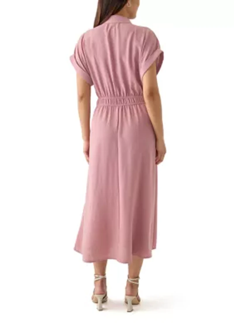 Women's Collar Neck Maxi Dress