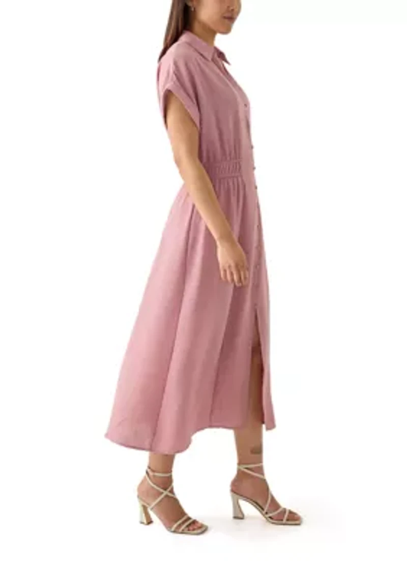 Women's Collar Neck Maxi Dress