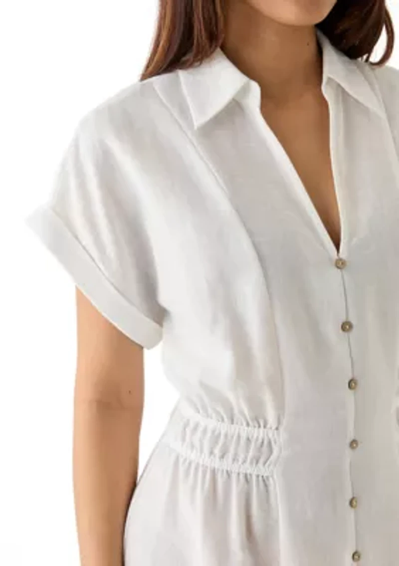 Women's Collar Neck Maxi Dress