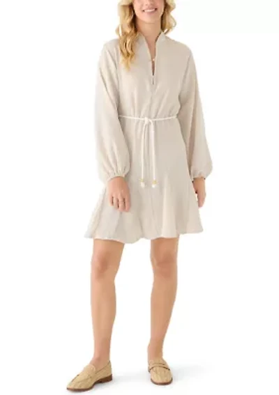 Women's Long Sleeve Tie Waist Dress