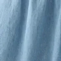 Women's Short Sleeve Collar Denim Mini Dress