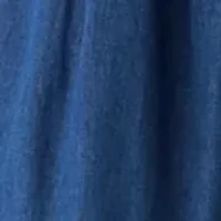 Women's Short Sleeve Collar Denim Mini Dress