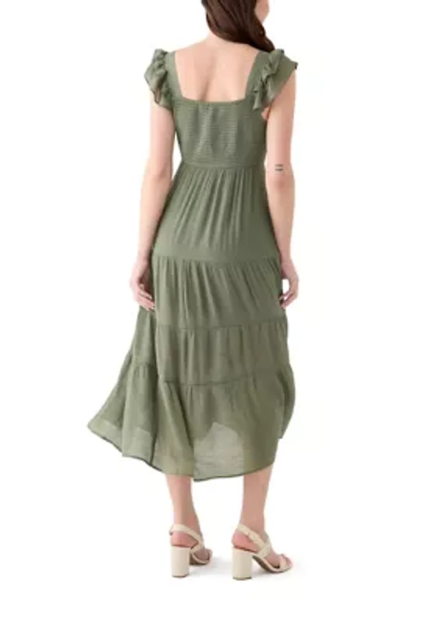 lilah eyelet corset midi dress LILAH CORSET MIDI DRESS