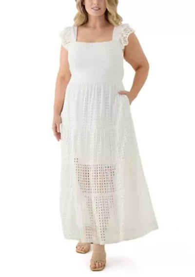 Plus Sleeveless V-Neck Dress