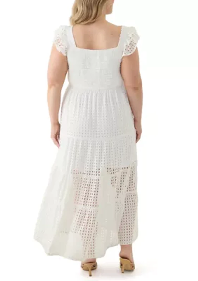 Plus Sleeveless V-Neck Dress