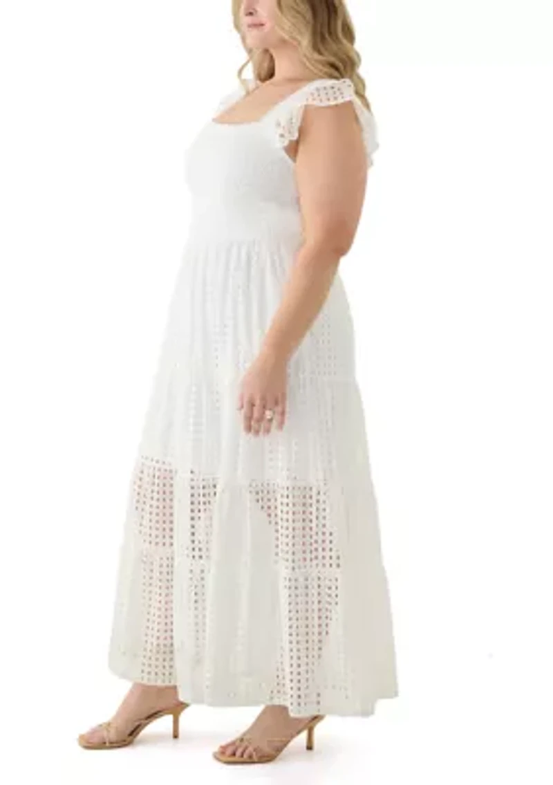 Plus Sleeveless V-Neck Dress