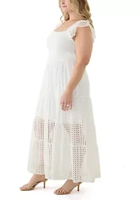 Plus Sleeveless V-Neck Dress
